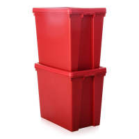 Pack of 2 - 92 Litre Wham Bam Large Strong Plastic Storage Boxes with Lids