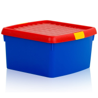 2.6 Litre Wham Clip Square Plastic Storage Box with Lid 11.02