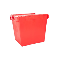 Pallet of 5 - 165 Litre Large Attached Lid ALC Heavy Duty Storage Container - Computer Crate IT1