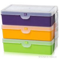 14.5cm Divided Organiser Box Set of 3 Assorted