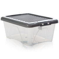 Pack of 4 - 34 Litre Nice Box and Lid - Silver Lid