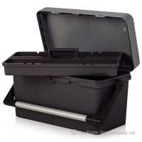 40cm Tool Box with Lid Recycled Black