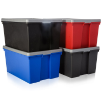 Pack of 2 - 96 Litre Wham Bam Heavy Duty Box with Lid