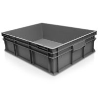 Pack of 18 - 90 Litre Shallow Rako Euro Stacking Containers 800x600