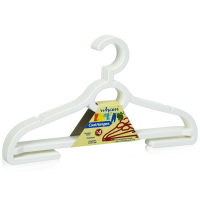 Pack of 4 - Adult Recycled Plastic Coat Hangers 