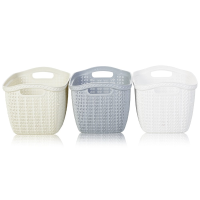 10 Litre Knit Effect Plastic Storage Basket
