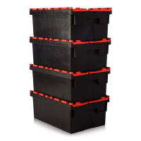 Pallet of 85 - 44 Litre Attached Lid ALC Containers (250mm high)