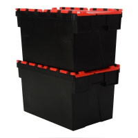 Pallet of 85 - 65 Litre Attached Lid ALC Containers (365mm high)
