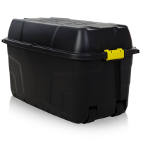 175 Litre Premium Quality Plastic Box with Clip on Lid and Wheels