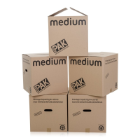 Pack of 5 - Medium Cardboard Packing Boxes