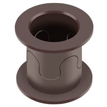 FLASH-CLICK Solid Polymer Double Flange Bearing Assembly