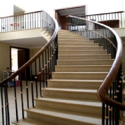 Staircase Balustrade in Bright Steel & Bronze