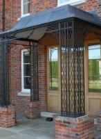 Large Porch on Brick Piers with Bespoke Roof