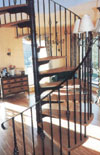 Wrought iron stair balustrade