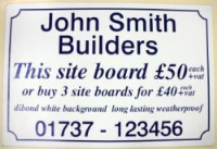 Demonstration Site Boards In Crawley