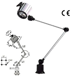 Halogen Lighting For Machinery With Transformer in Base