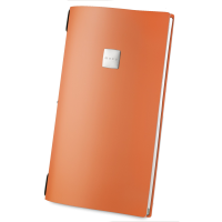 18 x DAG Personalised A4 Orange Recycled Leather Menu Covers