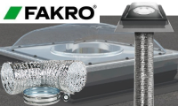 FAKRO SFF 550 - 550mm Flat Roof Sun Tube Kit (Flexi Tube)