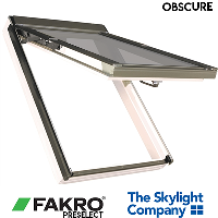 FAKRO PreSelect Rooflight - White Painted FPW-V O2 Dual Top Hung Roof Window - Obscure