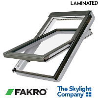 FAKRO Roof Window - FTW P2 - White Painted Centre Pivot (Laminated)