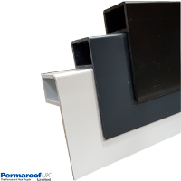 Permaroof uPVC Edge Trim - 65mm x 3500mm