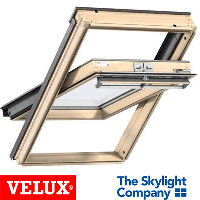 VELUX GGL 3060 Pine (Easy Clean/Noise Reduction) - Centre Pivot Skylight Window