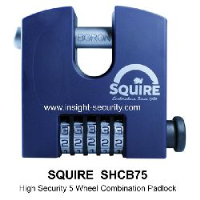 Squire SHCB75 High Security 5 Wheel Combination Padlock (75mm Body)
