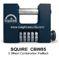 Squire CBW85 High Security 85mm Block Wide Clearance Combination Padlock