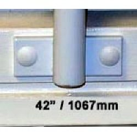 Window Security Bars - Face Fix - Telescopic Adaptabar 42 to 54 inches (1067-1372mm)