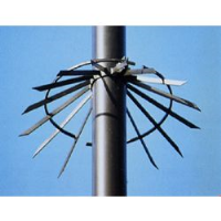 Spiked Anti Climb Collars for Round Poles - pole diameters 76-89-100mm (3.0, 3.5 or 4.0")