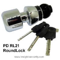 RoundLock Sold Secure Motorcycle Gold Dumbbell Type Lock