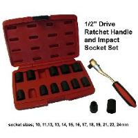 Professional Socket Set 13 plus Ratchet Handle (half inch drive)