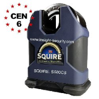 Squire SS80CS CEN6 High Security 80mm Solid Steel Close Shackle Padlock