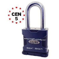 Squire SS65SLS CEN5 High Security 65mm Solid Steel Long Shackle Padlock