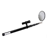 Telescopic Arm & fitted torch - with 140mm diam. Glass Inspection Mirror (under vehicle search, etc)