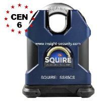 Squire SS65CS CEN6 High Security Stronghold 65mm Solid Steel Close Shackle Padlock