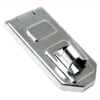 Discus - Hardened Steel Security Hasp with fixings (120 x 56mm - 13mm shackle diam)