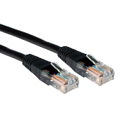 Cat5e UTP Network Lead - Ethernet - Black - 0.25m