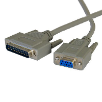 IBM AT Adaptor Cable 9 pin (DB9) Female to 25 pin (DB25) Male - 0.3m