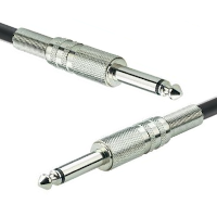Mono Jack (6.3mm) Lead - Metal Connectors - 0.5m