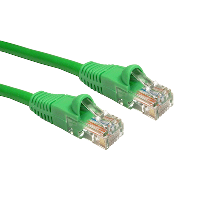 Cat5e UTP Network Lead - Ethernet - LSOH - Snag less - Green - 0.5m
