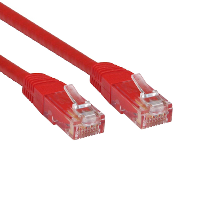 Cat6 UTP Network Lead – Ethernet – Red – 1m