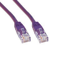 Cat6 UTP Network Lead - Ethernet - Violet - 1m