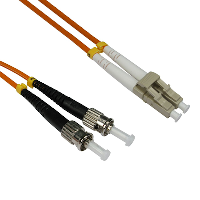 Dual Fibre Optic Network Cable - LC to ST - 1m