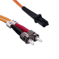 Dual Fibre Optic Network Cable - MTRJ to ST - 1m