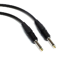 Mono Jack (6.3mm) Lead - Instrument Lead - Neutrik Style - Metal Connectors - 1m