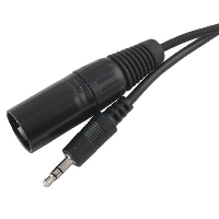 XLR Male to Stereo Jack (3.5mm) Lead - 1m