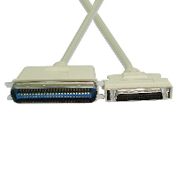 SCSI I to SCSI II cable, 50 pin Centronics male to HD50 male - 1m