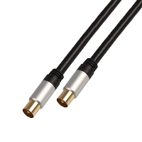 Coaxial (Aerial) - Male to Male - Gold Plated - 1m