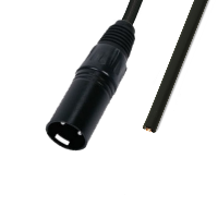 XLR Male to Bare End - 1m